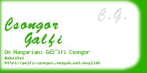 csongor galfi business card